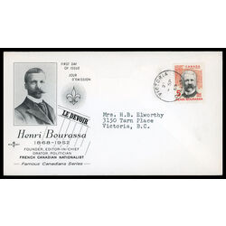 canada stamp 485 henri bourassa 5 1968 FDC PC 014