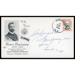 canada stamp 485 henri bourassa 5 1968 FDC PC 018