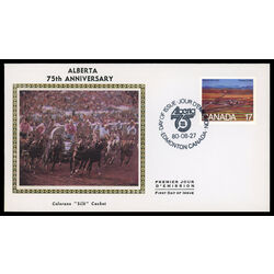canada stamp 864 strip mining cowley ab 17 1980 FDC PC 006