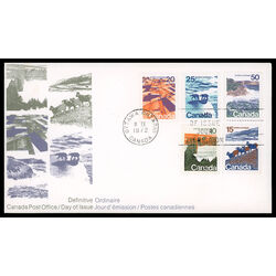 canada stamp 594 8 fdc landscape definitives 1972