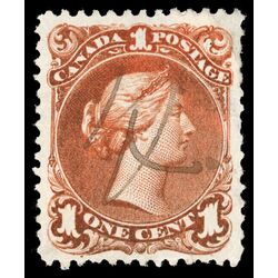 canada stamp 22a queen victoria 1 1868 U VF 012
