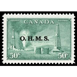 canada stamp o official o11 oil wells 50 1950 M VFNH 007