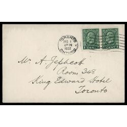 canada stamp 195 king george v 1 1932 FDC PC 028