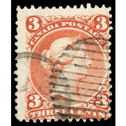 canada stamp 33 queen victoria 3 1868 U VG F 026