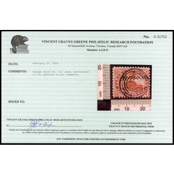 canada stamp 12 beaver 3d 1859 U F VF 048