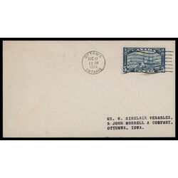 canada stamp 204 royal william 5 1933 FDC PC 028