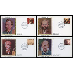 canada stamp 849 852 fdc academy of arts 1980 FDC PC 002