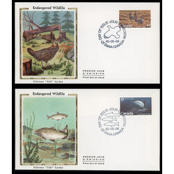 canada stamp 853 4 fdc endangered wildlife 1980 FDC PC 004