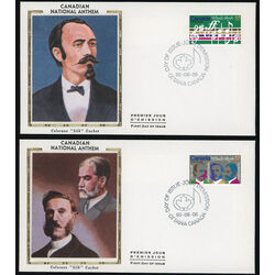 canada stamp 857 8 fdc o canada centenary 1980 FDC PC 001