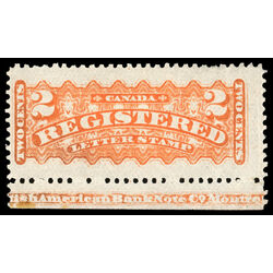 canada stamp f registration f1 registered stamp 2 1875 M F VFNH 039