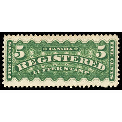 canada stamp f registration f2 registered stamp 5 1875 M VF 038