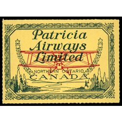 canada stamp cl air mail semi official cl43 patricia airways ltd 10 1928 M NH 004