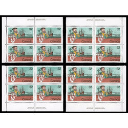 canada stamp 1011 cartier and ship 32 1984 PB SET