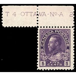 canada stamp 112 king george v 5 1922 M FNH 021