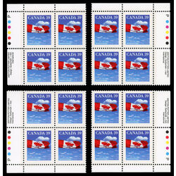 canada stamp 1166i flag over clouds 39 1990 PB SET