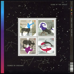 canada stamp 2447 signs of the zodiac 2 52 2013