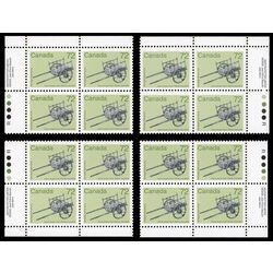 canada stamp 1083 hand drawn cart 72 1987 PB SET