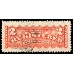 canada stamp f registration f1b registered stamp 2 1888 U VF 016