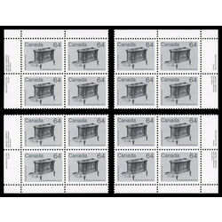 canada stamp 932 wood stove 64 1983 PB SET