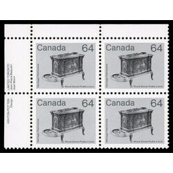 canada stamp 932 wood stove 64 1983 PB UL