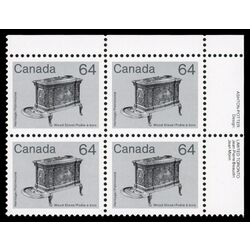 canada stamp 932 wood stove 64 1983 PB UR