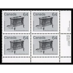 canada stamp 932 wood stove 64 1983 PB LR