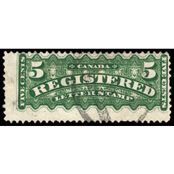 canada stamp f registration f2a registered stamp 5 1888 U VG 006