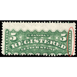 canada stamp f registration f2a registered stamp 5 1888 U VG 007
