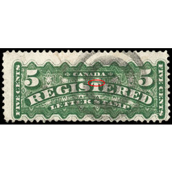 canada stamp f registration f2a registered stamp 5 1888 U F 008