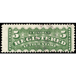 canada stamp f registration f2ii registered stamp 5 1875 U F VF 003