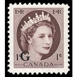 canada stamp o official o40ii queen elizabeth ii wilding portrait 1 1955 M XF 002