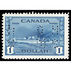 canada stamp o official o262 destroyer 1 00 1942 M VF 004