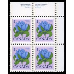 canada stamp 705 bottle gentian 1 1977 PB UR %231