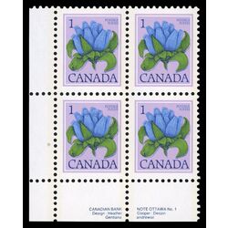 canada stamp 705 bottle gentian 1 1977 PB LL %231
