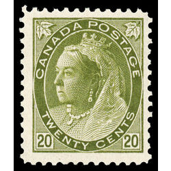 canada stamp 84 queen victoria 20 1900 M F VF 043