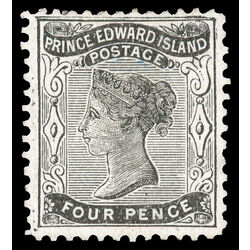 prince edward island stamp 9 queen victoria 4d 1868 U F VF 007