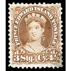 prince edward island stamp 10 queen victoria 4 d 1870 U VF 005