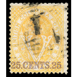 british columbia vancouver island stamp 11 surcharge 1867 U F 037