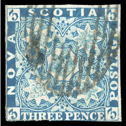 nova scotia stamp 3 pence issue 3d 1851 U F 025