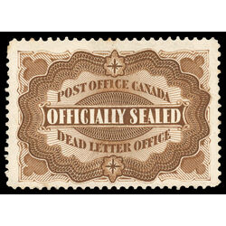 canada stamp o official ox1 officially sealed 1879 M VF 012
