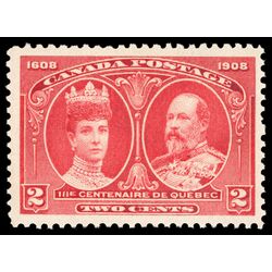 canada stamp 98 king edward vii queen alexandra 2 1908 M F VFNH 037