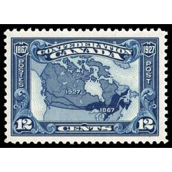 canada stamp 145 map of canada 1867 1927 12 1927 M VFNH 022