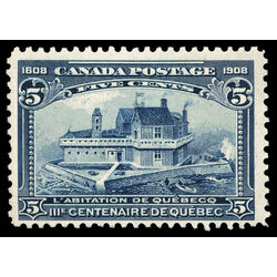 canada stamp 99 champlain s habitation 5 1908 M F VFNH 080