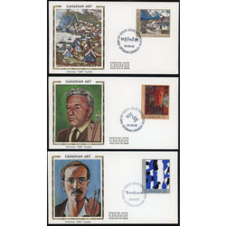 canada stamp 887 9 fdc canadian painters 1981