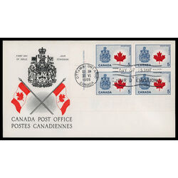 canada stamp 429a canada maple leaf 5 1966 FDC LL 008