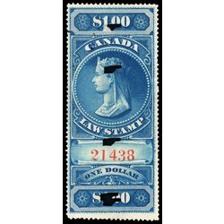 canada revenue stamp fsc5 supreme court law stamp young queen victoria 1 1876 U 001