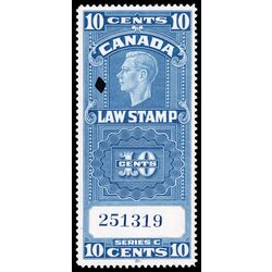 canada revenue stamp fsc21 supreme court law stamp george vi 10 1938 U XF 002
