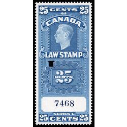 canada revenue stamp fsc24 supreme court law stamp george vi 25 1938 U XF 001