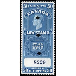 canada revenue stamp fsc25 supreme court law stamp george vi 50 1938 U XF 002