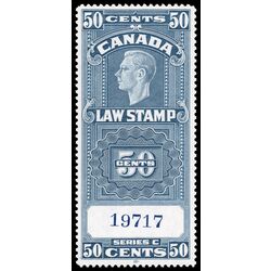 canada revenue stamp fsc25a supreme court law stamp george vi 50 1938 M XF 001